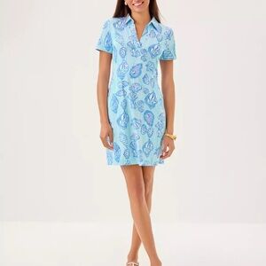 🆕 Lilly Pulitzer UPF 50+ CHILLYLILLY MANDI 👗 “Fresh Water” MSRP $198 NWT sz XL